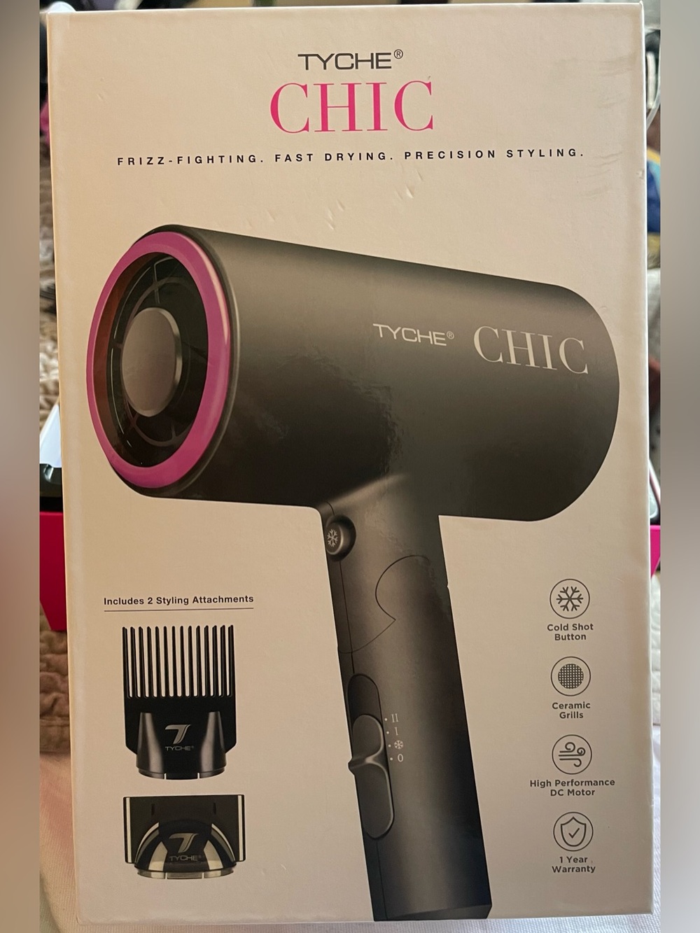 Tyche Black and Pink Hair Styling Set